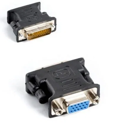 Lanberg AD-0012-BK Adaptador DVI-I (24+5) Macho a VGA Hembra Negro
